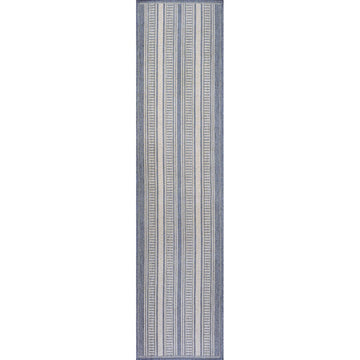 Haynes Modern Double Stripe Indoor/outdoor Area Rug